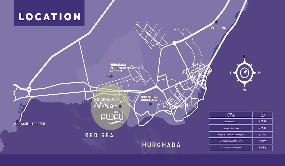 Aldau Heights Hurghada Location