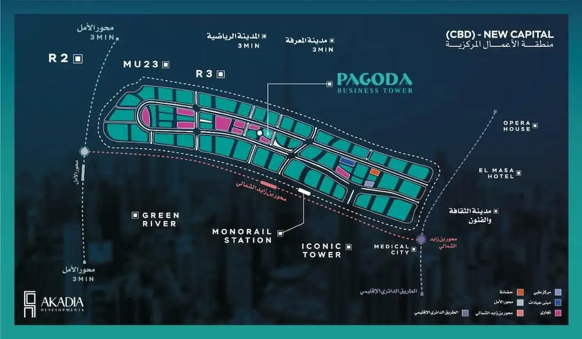 Pagoda Business Tower Location