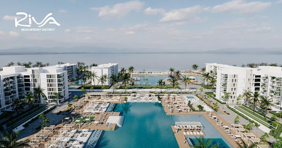 Riva Beachfront Resort Buildings, Lagoons & Massive Pool