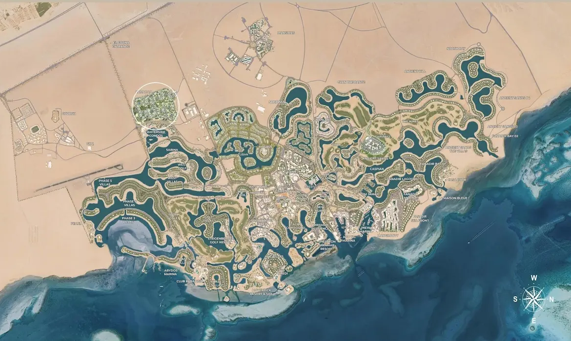 Kamaran El Gouna location on Gouna map