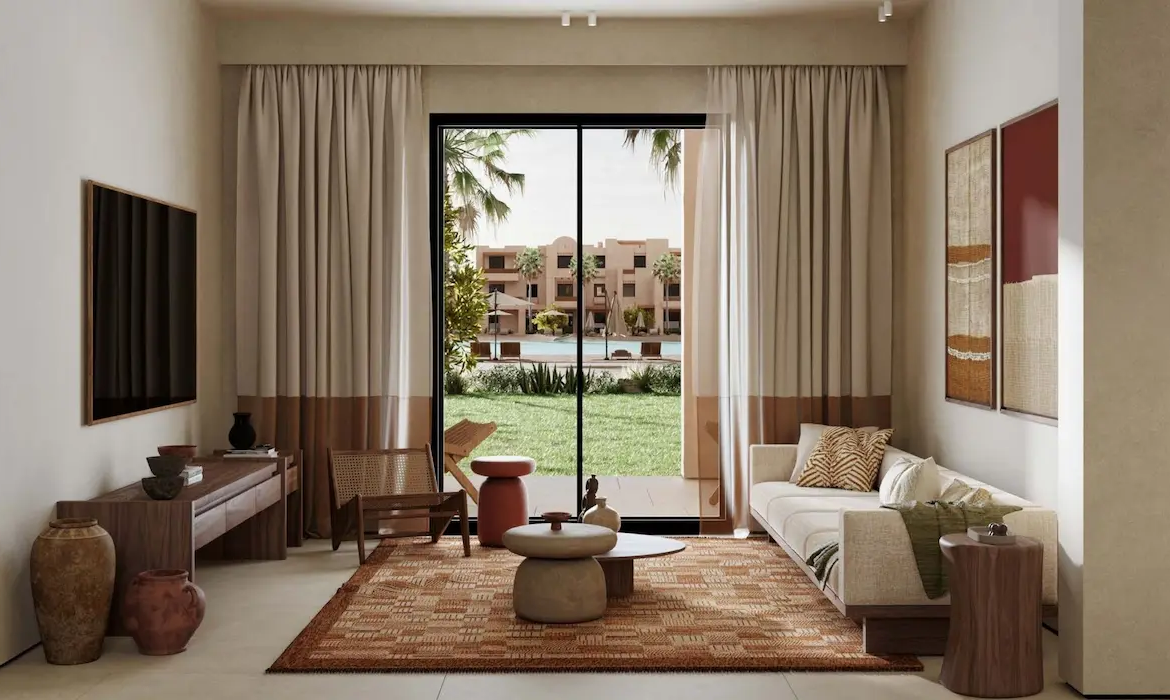 Nuba El Gouna 2 Bedrooms Apartment Living Area