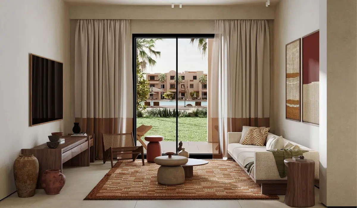 Nuba El Gouna 2 Bedrooms Apartment Living Area