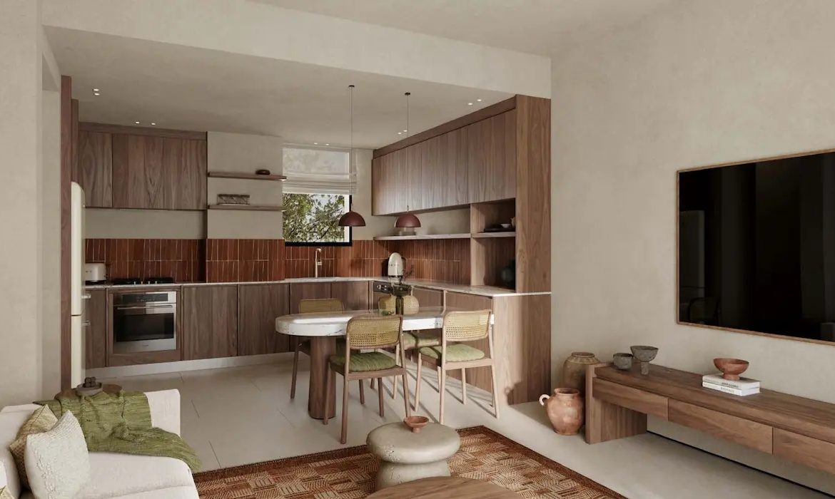 Nuba El Gouna 2 Bedroom Apartment Kitchen Area