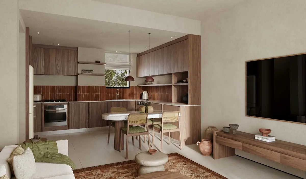 Nuba El Gouna 2 Bedroom Apartment Kitchen Area