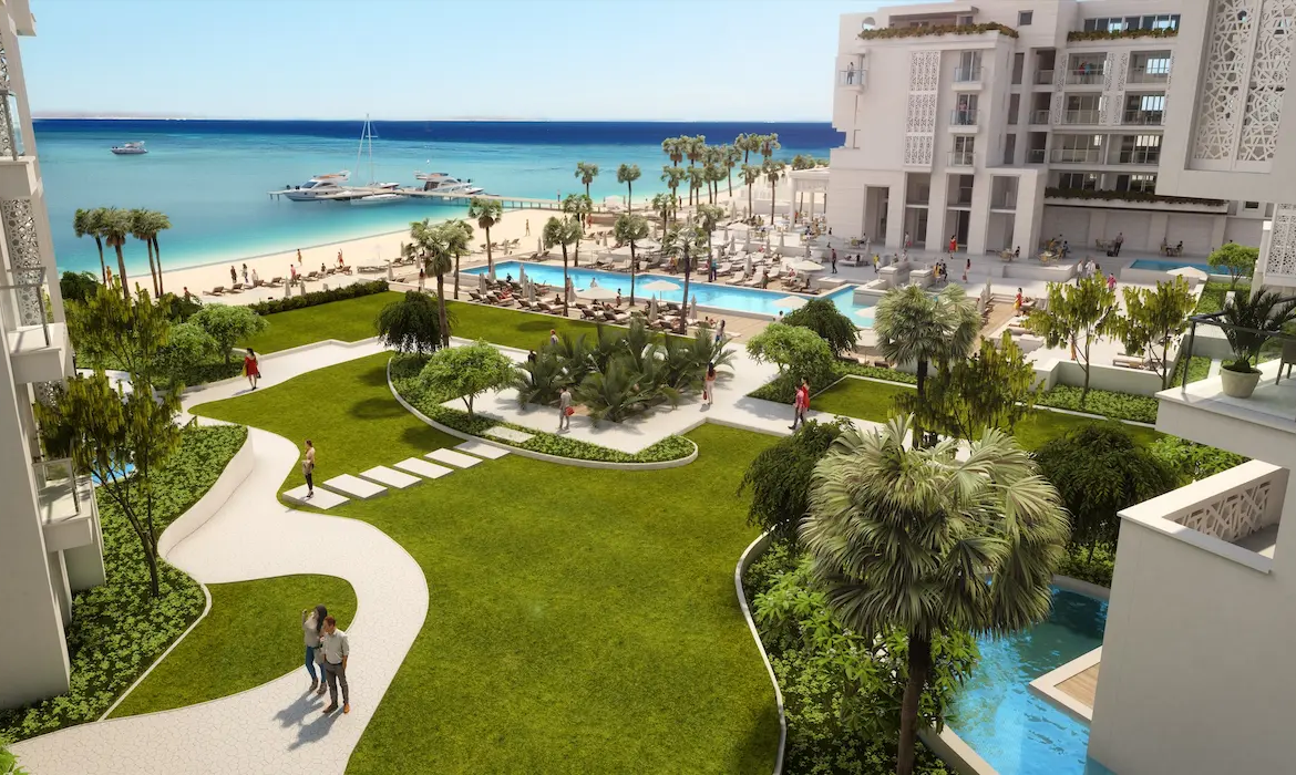 Aldau Strand Hurghada Pools, Beach, Landscape & Buildings