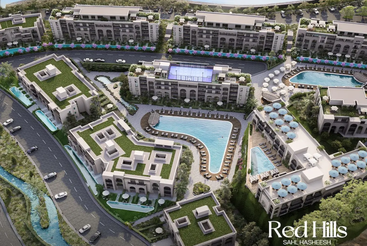 Red Hills Sahl Hasheesh layout from Birds eye view