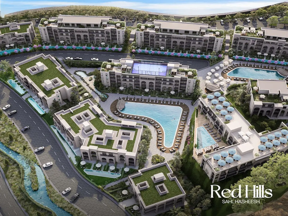 Red Hills Sahl Hasheesh layout from Birds eye view